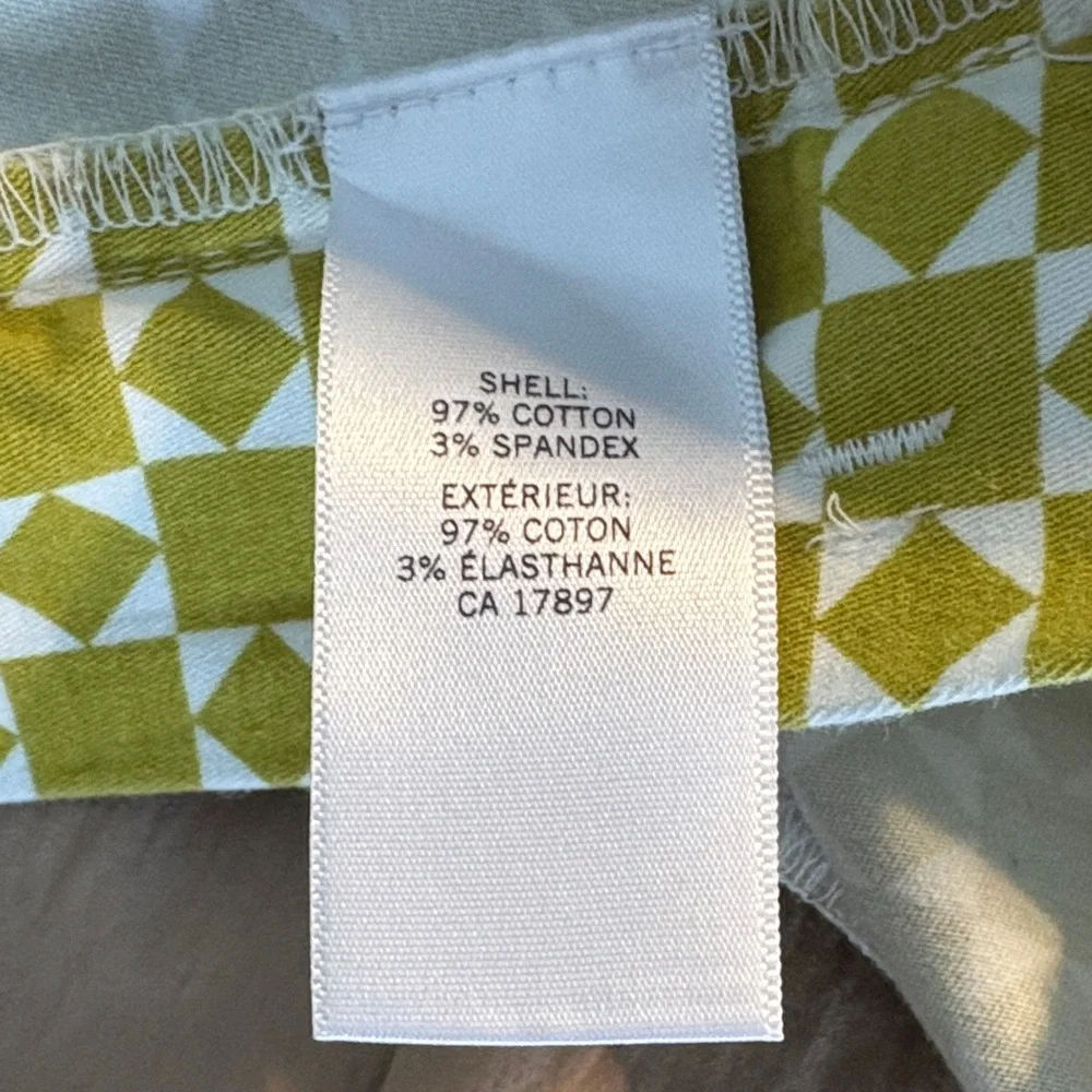 Banana Republic Retro Green Patterned Women's Shorts - Picture 9 of 10